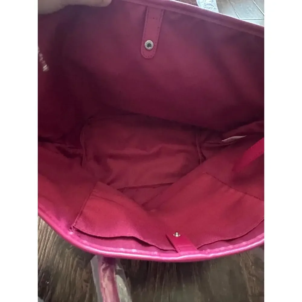 Pink Oversized Tote Bag - Casual Women’s Shoulder Bag